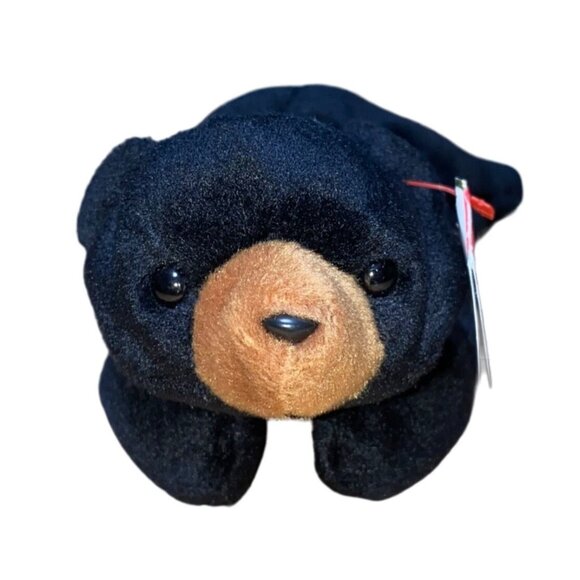 Ty Beanie Babies Blackie Bear Plush Stuffed Animal Hang 4th Gen Tush 4th Gen Tag - Picture 1 of 10